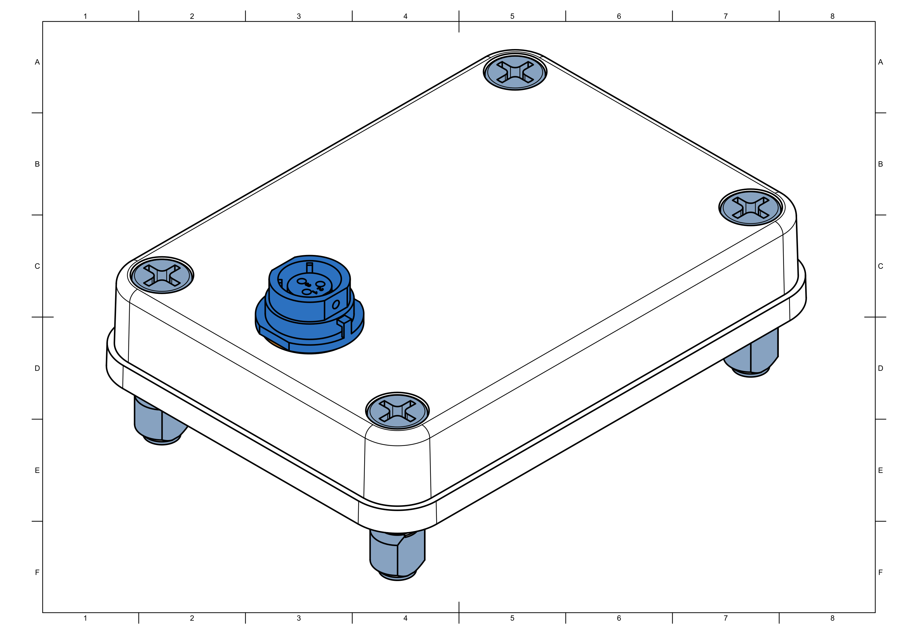 Attached weipu cable