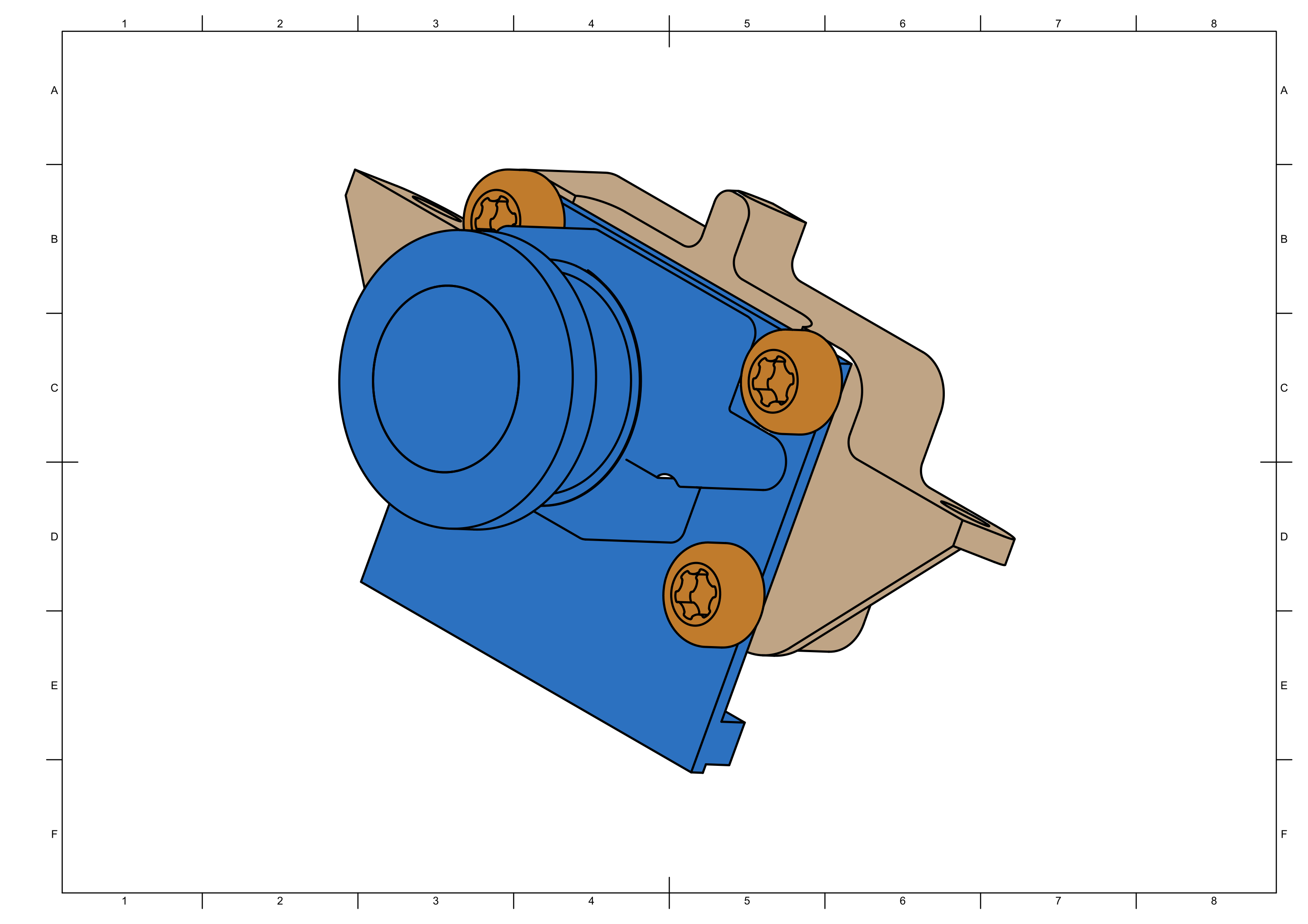 Camera attached to holder